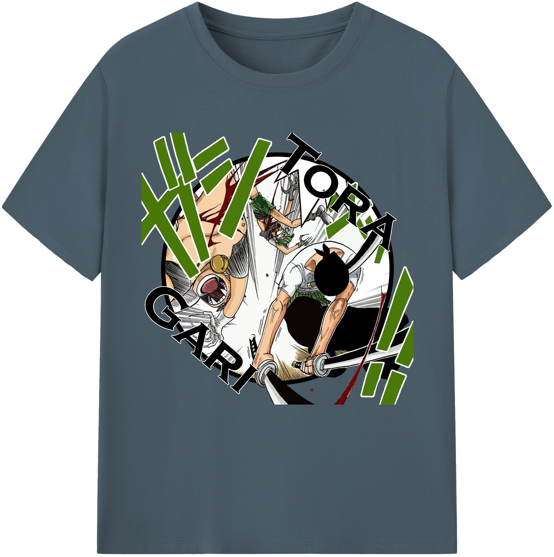 （画像用） ワンピース ロロノア・ゾロ ONE PIECE Roronoa Zoro 綿100％半袖Tシャツ（フロントプリント）